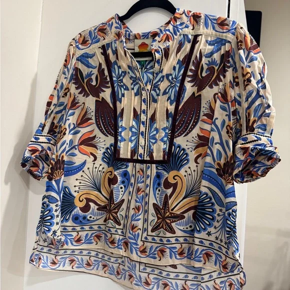 Farm Rio: Sand Nature Land Blouse